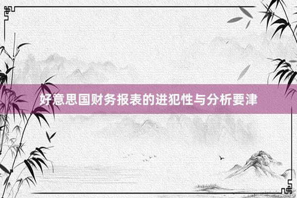 好意思国财务报表的进犯性与分析要津